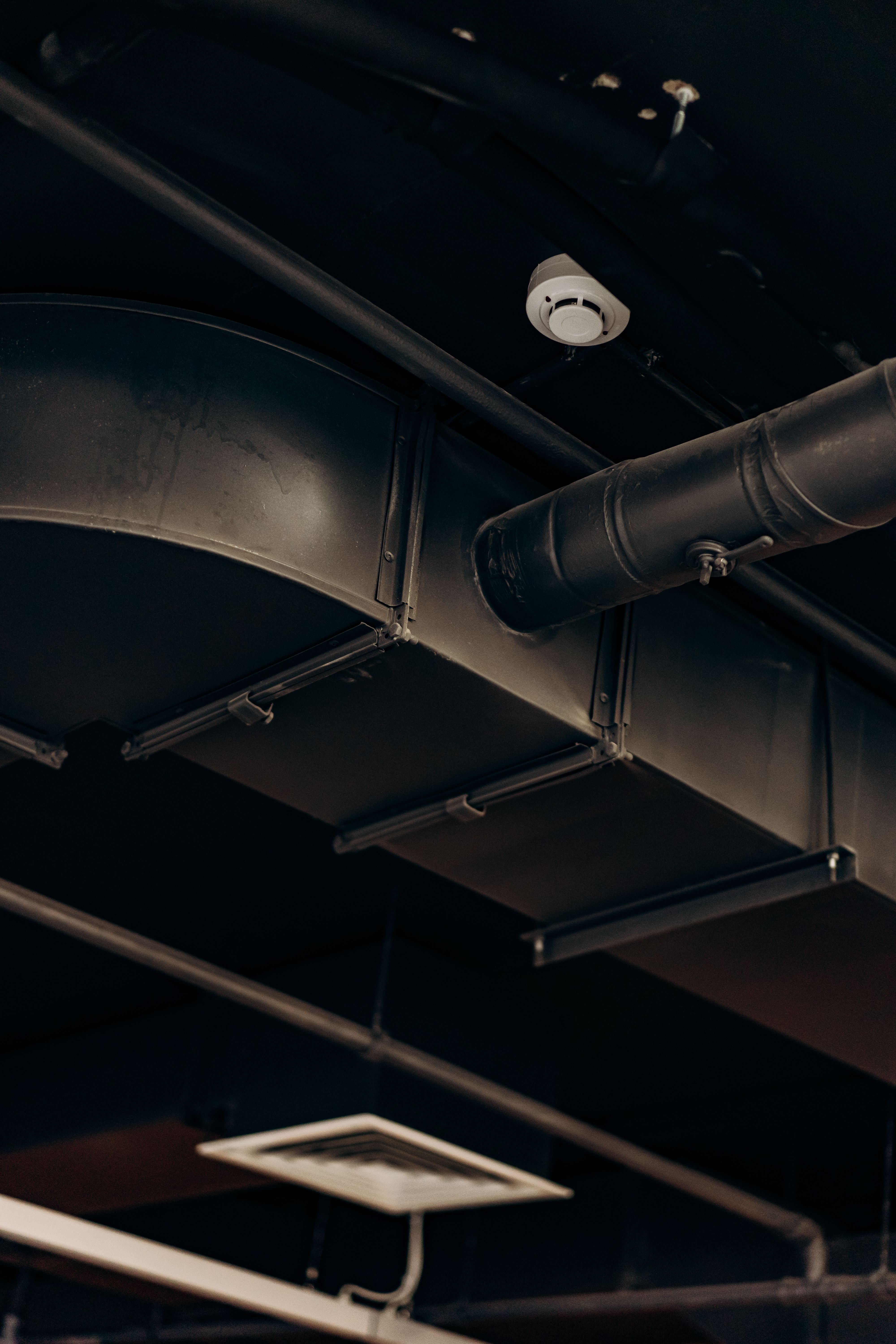 Mechanical contractor working on commercial systems